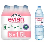 Evian Natural mineral still water 1.5L x 6