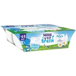 Nestle P'tit brassee Plain sweetened yogurts 6x60g from 4 months
