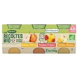 Bledina Organic Apple pear, Strawberry & Pineapple from 4 months 3x130g