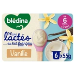 Bledina Mini Vanilla yogurts 6x55g from 6 months