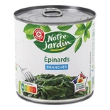 Notre Jardin Spinach on leaf (or other Supermarket brand) 265g