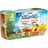 Nestle Naturnes Apple Peach 4x130g from 4 months