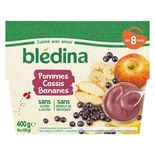 Bledina Apple, Banana & Blackcurrant Compote From 8 Months 4x100g