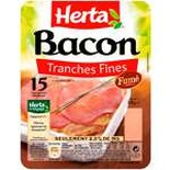 Herta Bacon sliced x15 150g