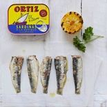 Ortiz sardines a la antigua in olive oil tin 140g