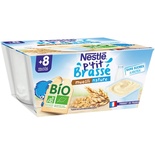 Nestle P'tit Brasse Muesli & Plain ORGANIC unsweetened 4x90g from 8 months