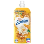 Soupline fabric softener concentrated Mandarine and touch of Vanilla x64 washes 1.28L