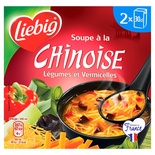 Liebig Chinese vegetables soup & vermicelli pasta 2x30cl