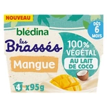 Bledina Brasse Mango with coconut milk from 6 months 4x95g