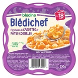 Bledina Bledichef Carrots Farandole & Coquillette pasta from 18 months 260g