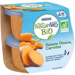 Nestle Naturnes Sweet potatoes & Carrot Organic from 4 months 2x130g