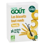 Good Gout Organic Round Vanilla Bisuits from 10 months 80g