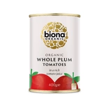 Biona Organic Whole Plum peeled Tomatoes 400g