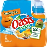 Oasis pocket tropical juice 6x25cl