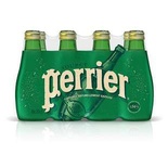Perrier sparkling mineral water glass bottle 8x20cl 