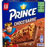 LU Prince Chocolate cereal bars x 6 125g