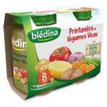 Bledina Pot Vegetable Printaniere with Veal 2x200g from 8 months