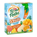 Materne Pom Potes 5 fruits Apple Tropical no added sugar 4x90g
