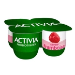 Danone Activia Raspberries yogurts 4x125g