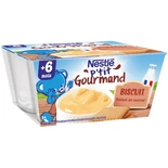 Nestle P'tit Gourmand dessert with biscuit for 6 months 4x100g