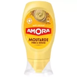 Amora Mild Dijon Mustard soft bottle top down 260g