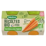 Bledina Organic Carrots 2x130g from 4 months