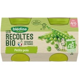 Bledina Organic Peas 2x130g from 4 months