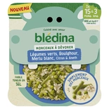 Bledina Green vegetables, bulgur white hake lemon and dill from 15 months 200g