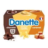 Danone Danette Creme dessert chocolate caramel vanilla 12x115g
