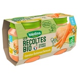 Bledina Organic Carrots Butternut & Semolina 2x130g from 6 months