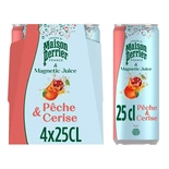 Perrier Peach & Cherry sparkling water 4x25cl