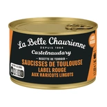 La Belle Chaurienne Toulouse Sausages Red Label with Lingots beans 420g