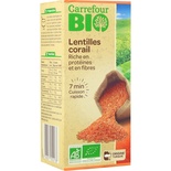 Carrefour Organic red lentils "Corail" 450g