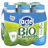 Lactel UHT semi-skimmed milk ORGANIC 6x1L