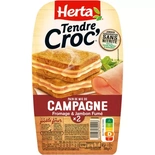 Herta Croque Monsieur Campagnard Smoked ham & cheese x2 Nitrite Free 200g