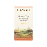 Birchall Green Tea & Peach 15 Plant-Based Prism Tea Bags