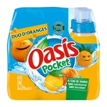 Oasis pocket orange duo juice 6x25cl