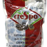 Crespo Whole black olives greek style 400g