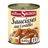 William Saurin Sausages with lentils 840g