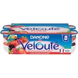 Danone Veloute Red fruits, Strawberry, Raspberry yogurts 8x125g