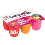 Danone Gervais cottage cheese strawberry, raspberry , apricot 6x50g