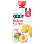 Good Gout Organic Pouch Peach & Pear from 4 months 120g