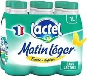 Lactel UHT Matin Leger skimmed milk ORGANIC 6x1L