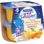 Nestle P'tit Souper Vegetables cream & Pasta 2x200g from 8 months