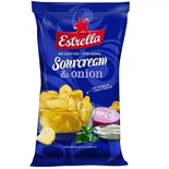 Estrella Sourcream & Onion Crisps 130g