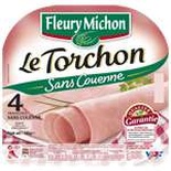 Fleury Michon pork rind free Le Torchon x4 slices 120g