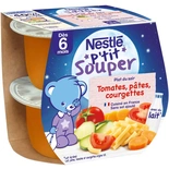 Nestle P'tit Souper Tomatoes & Courgette from 6 months 2x200g