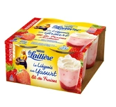 La Laitiere Strawberry yogurts Liegois 4x100g