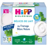 Hipp Petit pot Organic Plain White cheese dessert from 6 months 4x100g