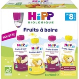 Hipp Gourde Fruit Pouches 2 Varieties Organic 8x90ml